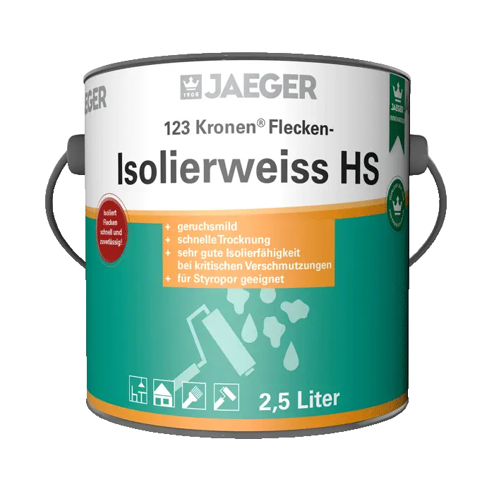 Jaeger 123 Kronen Flecken-Isolierweiß HS