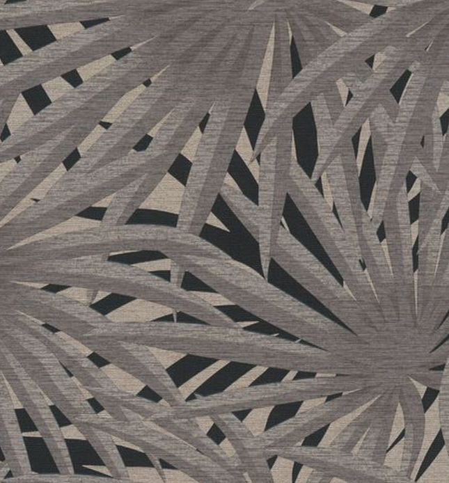 Tapete 37861-2 A.S. Creation Palme grau schwarz