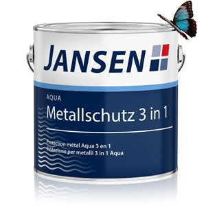 Jansen Aqua Metallschutzlack 3 in 1 weiß