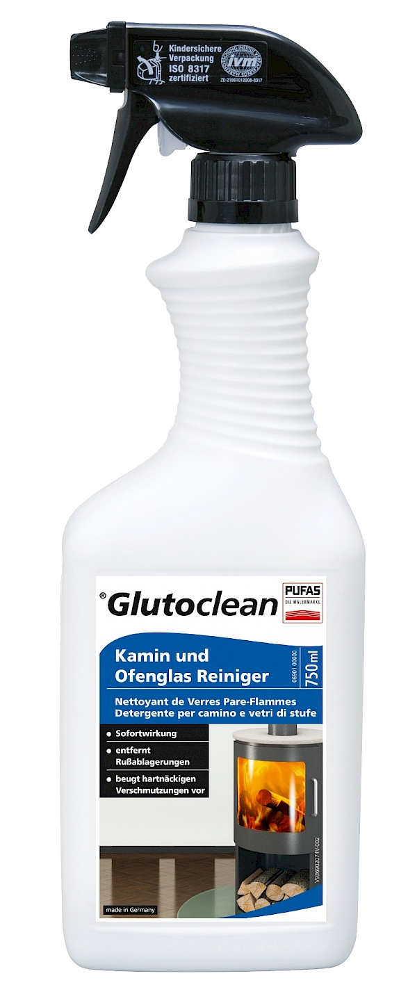 Glutoclean Kamin- und Ofenglas Reiniger 750 ml – McFarbe
