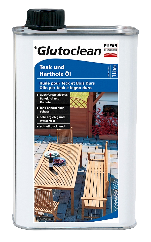 Glutoclean Teak und Hartholz Öl 1l