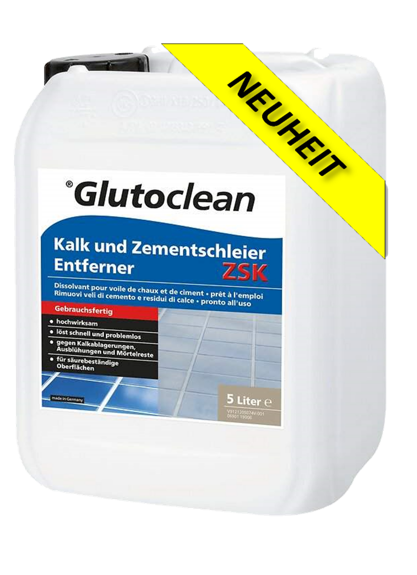 Glutoclean Kalk und Zementschleier Entferner ZSK 5l