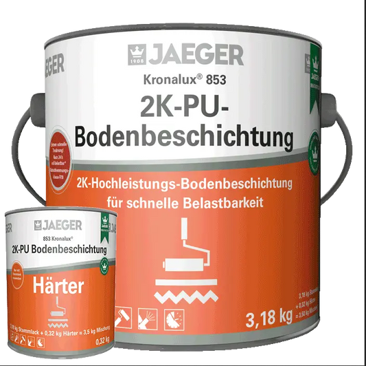 Jaeger 853 Kronalux® 2K-PU Bodenbeschichtung kieselgrau 3,5 kg