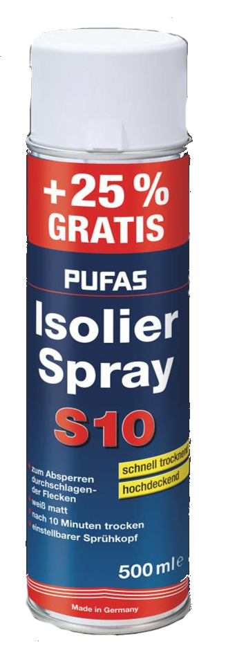 Pufas Isolierspray S10 500 ml Aktion 25% gratis
