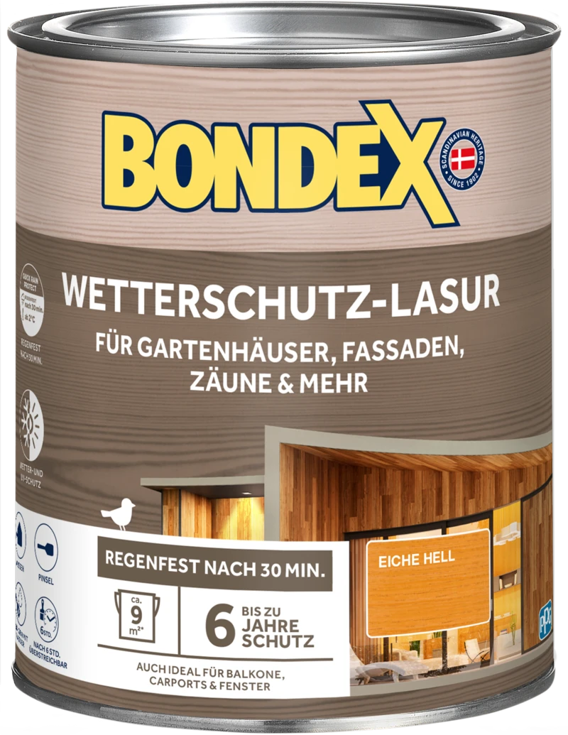 Bondex Wetterschutz-Lasur Nussbaum 2,5l