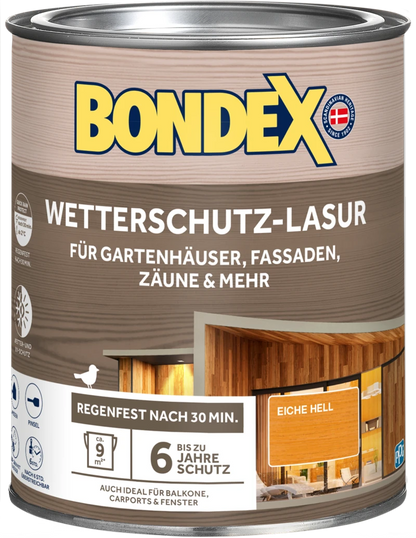 Bondex Wetterschutz-Lasur Nussbaum 2,5l