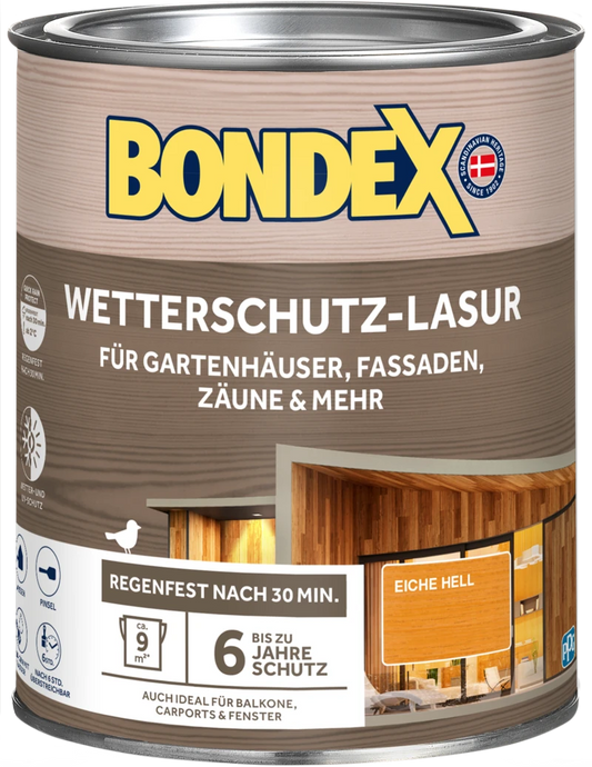 Bondex Wetterschutz-Lasur Nussbaum 2,5l