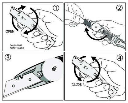 Delphin®-03 – Universalmesser Farb Edition - inkl. Köcher + Klingen