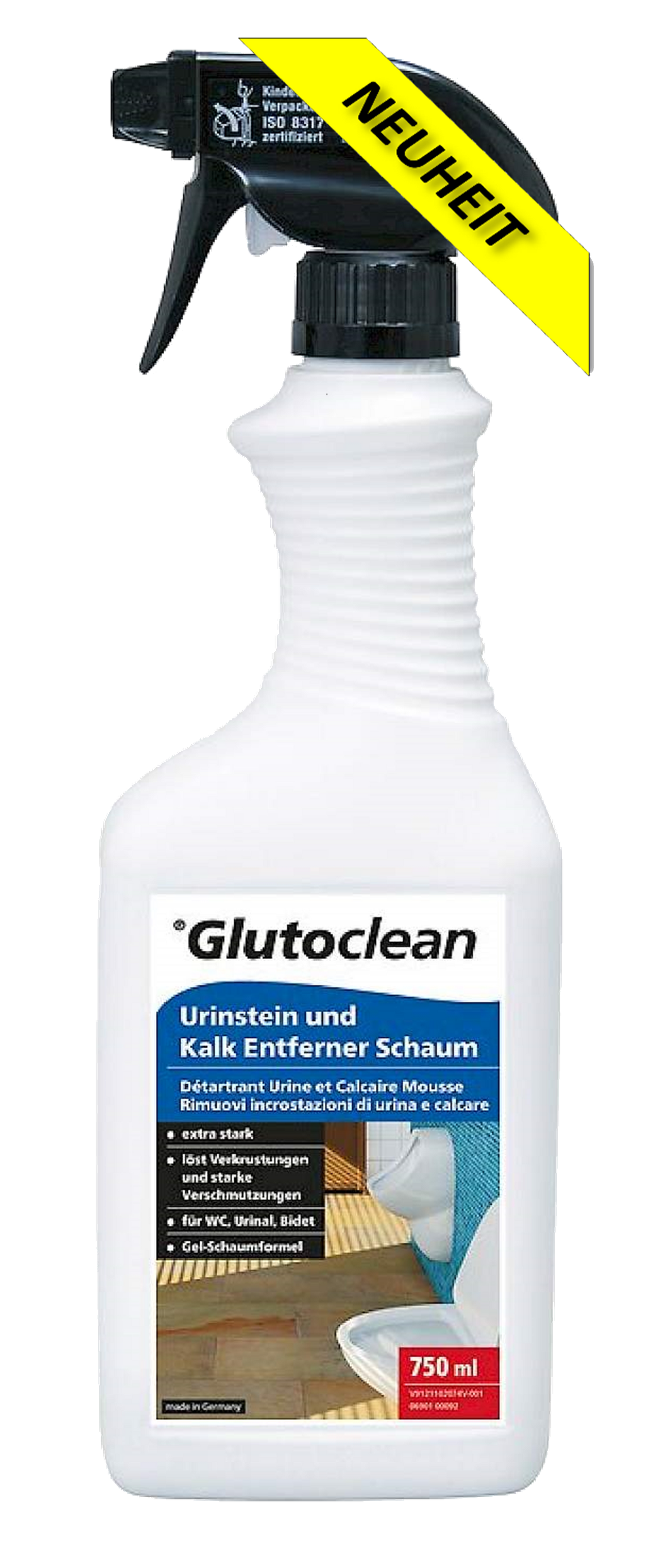 Glutoclean Urinstein- und Kalkentferner Schaum 750 ml