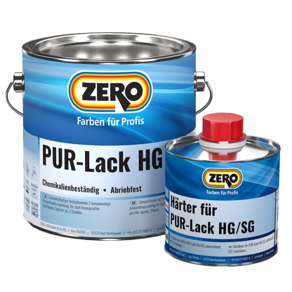 Zero PUR-Lack Seidenglanz / Hochglanz Getönt